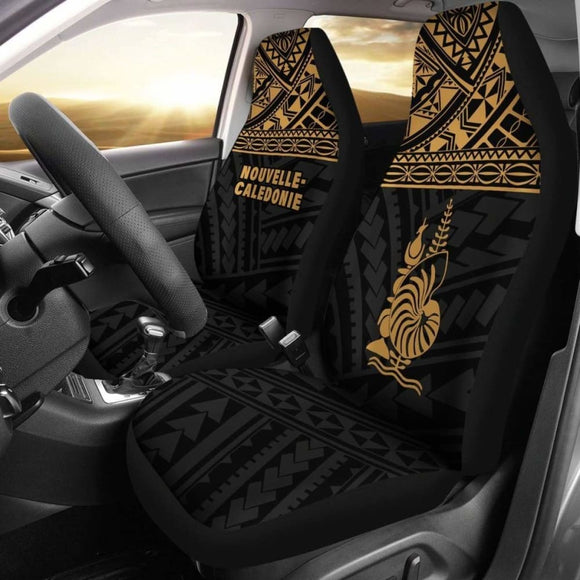 New Caledonia Polynesian Car Seat Covers Gold - 105905 - YourCarButBetter