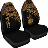 New Caledonia Polynesian Car Seat Covers - Gold Curve - 105905 - YourCarButBetter