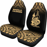 New Caledonia Polynesian Car Seat Covers - Gold Fog - 105905 - YourCarButBetter