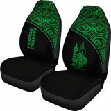 New Caledonia Polynesian Car Seat Covers - Green Curve - 105905 - YourCarButBetter