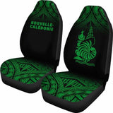New Caledonia Polynesian Car Seat Covers - Green Fog - 105905 - YourCarButBetter