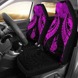 New Caledonia Polynesian Car Seat Covers Pride Seal And Hibiscus Pink - 232125 - YourCarButBetter