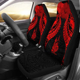 New Caledonia Polynesian Car Seat Covers Pride Seal And Hibiscus Red - 232125 - YourCarButBetter