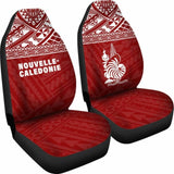 New Caledonia Polynesian Car Seat Covers Red - 105905 - YourCarButBetter