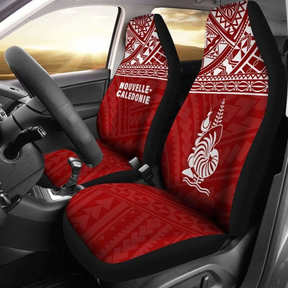 New Caledonia Polynesian Car Seat Covers Red - 105905 - YourCarButBetter