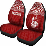 New Caledonia Polynesian Car Seat Covers Red - 105905 - YourCarButBetter