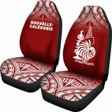 New Caledonia Polynesian Car Seat Covers - Red Fog - 105905 - YourCarButBetter