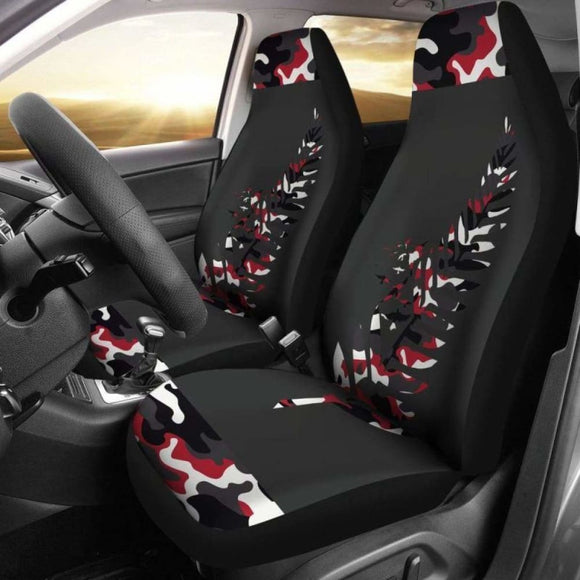 New Zealand Silver Fern With Camo Style Car Seat Covers Amazing 112608 - YourCarButBetter