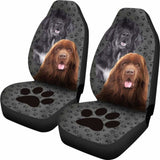 Newfoundland Paw Print Car Seat Cover 094209 - YourCarButBetter