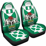 Nigeria Car Seat Covers - Nigerian Flag And Coat Of Arms - Boa Me Na Me Mmoa Wo - 19 105905 - YourCarButBetter