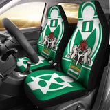 Nigeria Car Seat Covers - Nigerian Flag And Coat Of Arms - Boa Me Na Me Mmoa Wo - 19 105905 - YourCarButBetter