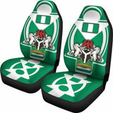 Nigeria Car Seat Covers - Nigerian Flag And Coat Of Arms - Boa Me Na Me Mmoa Wo - 19 105905 - YourCarButBetter
