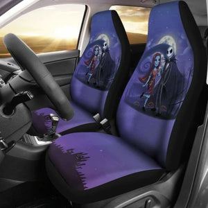 Nightmare Before Christmas Car Seat Covers Jack & Sally 6 101819 - YourCarButBetter