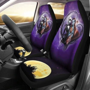 Nightmare Before Christmas Car Seat Covers Jack & Sally 7 101819 - YourCarButBetter