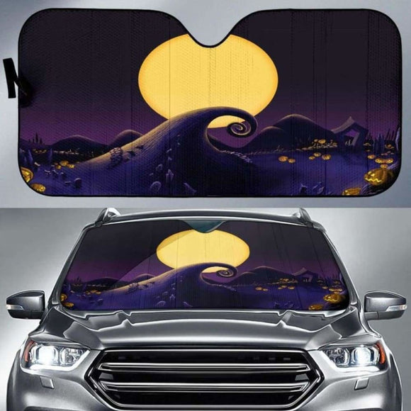 Nightmare Before Christmas Car Sun Shades 085424 - YourCarButBetter