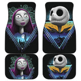 Nightmare Before Christmas Couple Fan Gift Car Floor Mats 210101 - YourCarButBetter