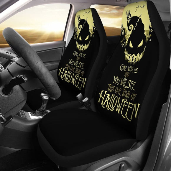 Nightmare Before Christmas Fan Art Car Seat Cover 101819 - YourCarButBetter