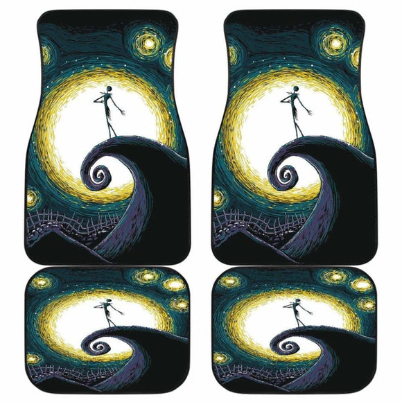 Nightmare Before Christmas Fan Gift Car Floor Mats 101819 - YourCarButBetter