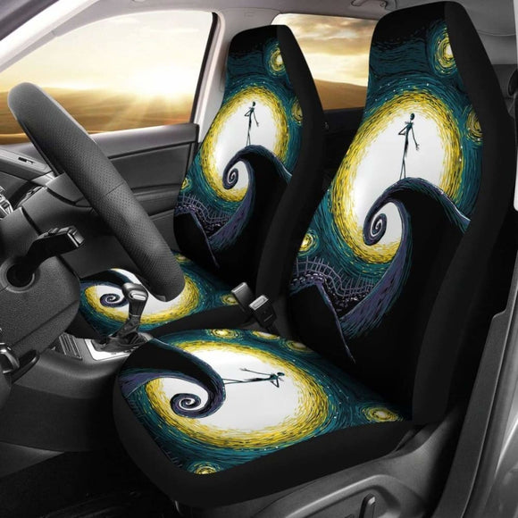 Nightmare Before Christmas Fan Gift Car Seat Cover 101819 - YourCarButBetter