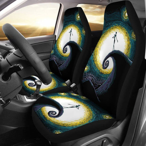 Nightmare Before Christmas Fan Gift Car Seat Covers 210101 - YourCarButBetter