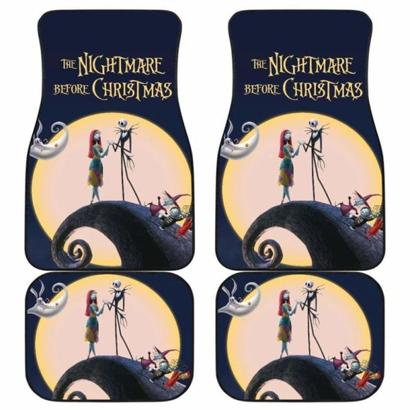 Nightmare Before Christmas Front And Back Car Mats 101819 - YourCarButBetter