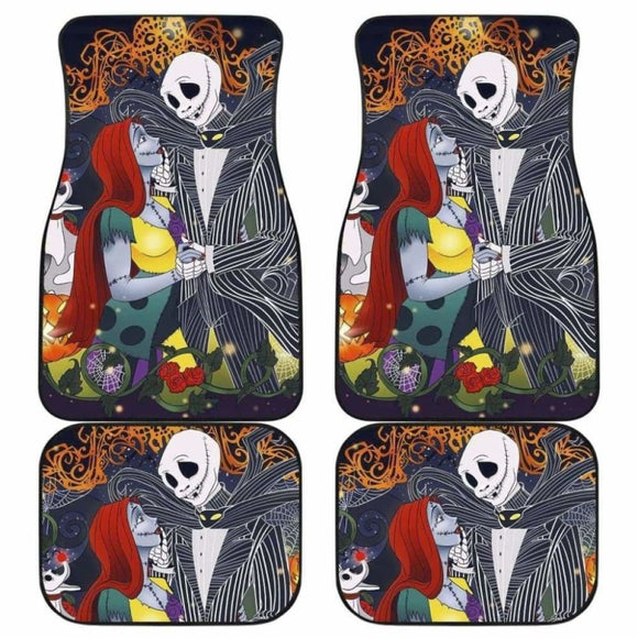 Nightmare Before Christmas Jack And Sally Car Floor Mats Amazing 101819 - YourCarButBetter