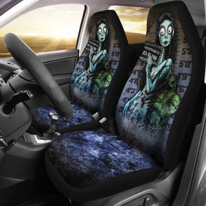 Nightmare Sally Car Seat Covers Custom Police Wanted Car Decoration 101819 - YourCarButBetter