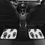 Ninja Pattern Plaid Background Front And Back Car Mats 153908 - YourCarButBetter