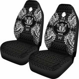 Niue Car Seat Cover - Niue Seal Map Black - 105905 - YourCarButBetter