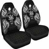 Niue Car Seat Cover - Niue Seal Map Black - 105905 - YourCarButBetter