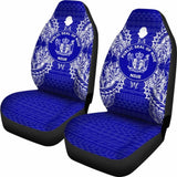Niue Car Seat Cover - Niue Seal Map Blue - 105905 - YourCarButBetter