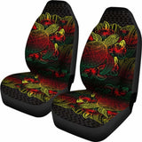 Niue Car Seat Covers - Nauru Flag Turtle Hibiscus Reggae - 105905 - YourCarButBetter