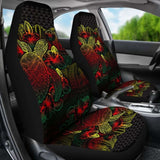 Niue Car Seat Covers - Nauru Flag Turtle Hibiscus Reggae - 105905 - YourCarButBetter