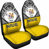 Niue Car Seat Covers - Niue Seal Polynesian Deisgn - 105905 - YourCarButBetter