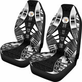 Niue Car Seat Covers - Niue Seal Polynesian Tattoo Black - 9 174914 - YourCarButBetter