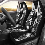 Niue Car Seat Covers - Niue Seal Polynesian Tattoo Black - 9 174914 - YourCarButBetter