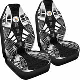 Niue Car Seat Covers - Niue Seal Polynesian Tattoo Black - 9 174914 - YourCarButBetter