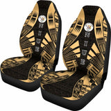 Niue Car Seat Covers - Niue Seal Polynesian Tattoo Gold - 9 174914 - YourCarButBetter