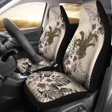 Niue Car Seat Covers The Beige Hibiscus (Set Of Two) 7 232125 - YourCarButBetter