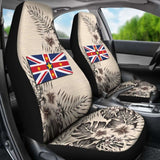Niue Car Seat Covers The Beige Hibiscus (Set Of Two) 7 232125 - YourCarButBetter