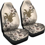 Niue Car Seat Covers The Beige Hibiscus (Set Of Two) 7 232125 - YourCarButBetter