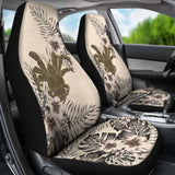 Niue Car Seat Covers The Beige Hibiscus (Set Of Two) 7 232125 - YourCarButBetter