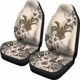 Niue Car Seat Covers The Beige Hibiscus (Set Of Two) 7 232125 - YourCarButBetter