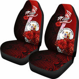 Niue Polynesian Car Seat Covers - Coat Of Arm With Hibiscus - 232125 - YourCarButBetter
