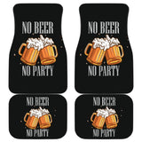 No Beer No Party Alcoholic Drunk Funny Car Floor Mats 210206 - YourCarButBetter