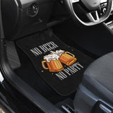 No Beer No Party Alcoholic Drunk Funny Car Floor Mats 210206 - YourCarButBetter