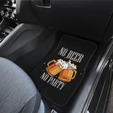 No Beer No Party Alcoholic Drunk Funny Car Floor Mats 210206 - YourCarButBetter