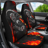 No One Can Stop Flame Grim Reaper Car Seat Covers 212102 - YourCarButBetter