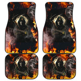 No Way Against Flame Grim Reaper Car Floor Mats 212102 - YourCarButBetter