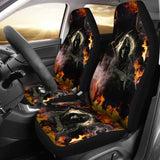 No Way Against Flame Grim Reaper Car Seat Covers 212102 - YourCarButBetter